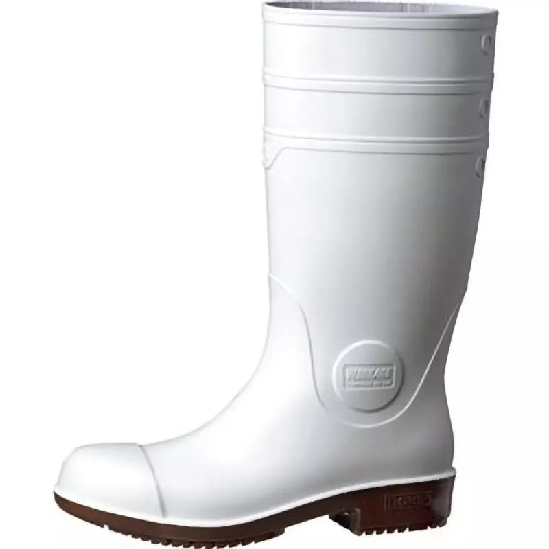 MIDORI Super-Slip-Resistant Boots PVC UK 4 Size White, NHG1000SP-W-23.0