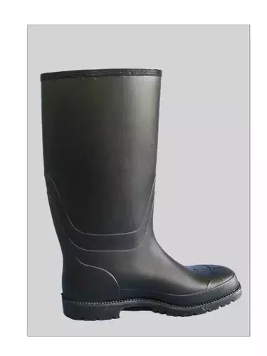 Tarzan Black Color Gum Boot With Steel Toe Size -8