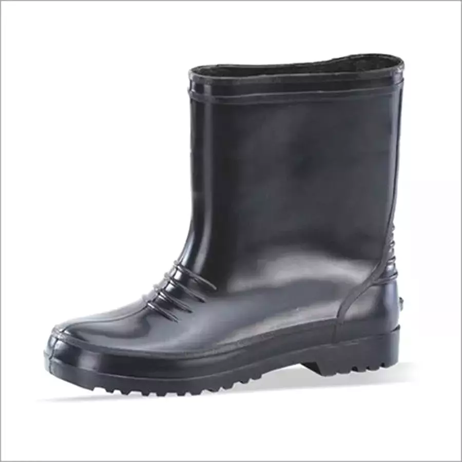 MANGLA Apollo PVC Black Gumboots Size 6