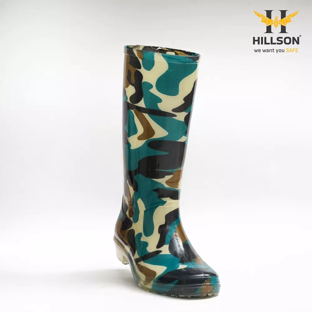 hillson-pvc-military-pattern-gumboot-plain-toe-mehndi-jungli-uk-3