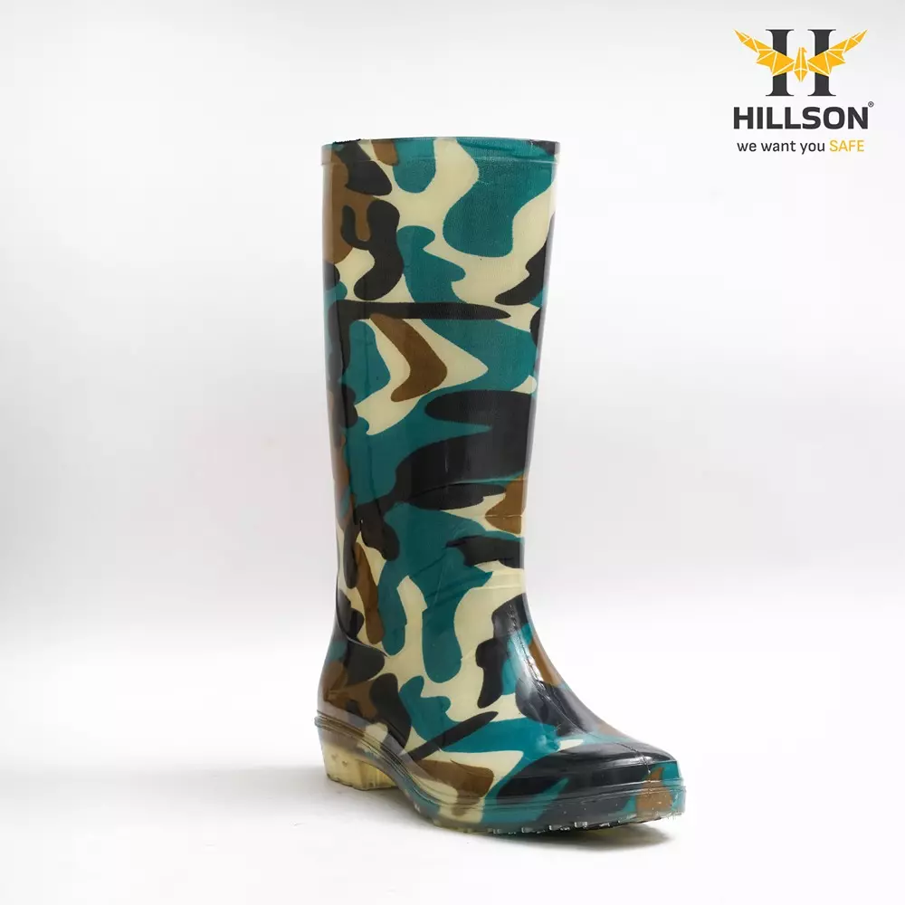 hillson-pvc-military-pattern-gumboot-plain-toe-mehndi-jungli-uk-3