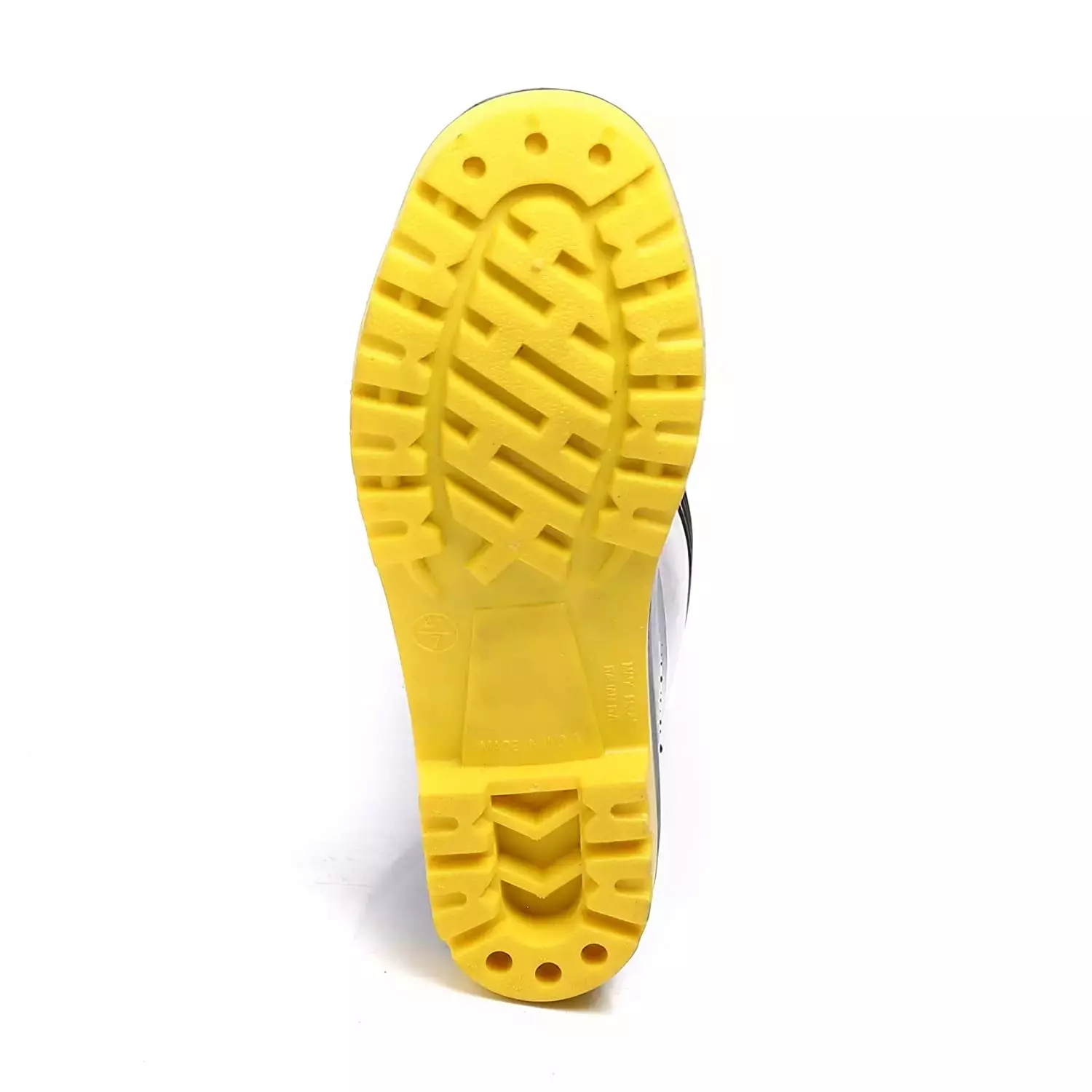 Agarson Virat Dual Density High Ankle Black & Yellow Gumboot, Size 10