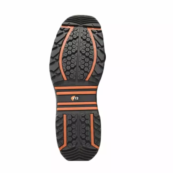 V12 Footwear Bison Womens Black Toe Capped Safety Shoes UK 12 EU 47, VR608.01/12