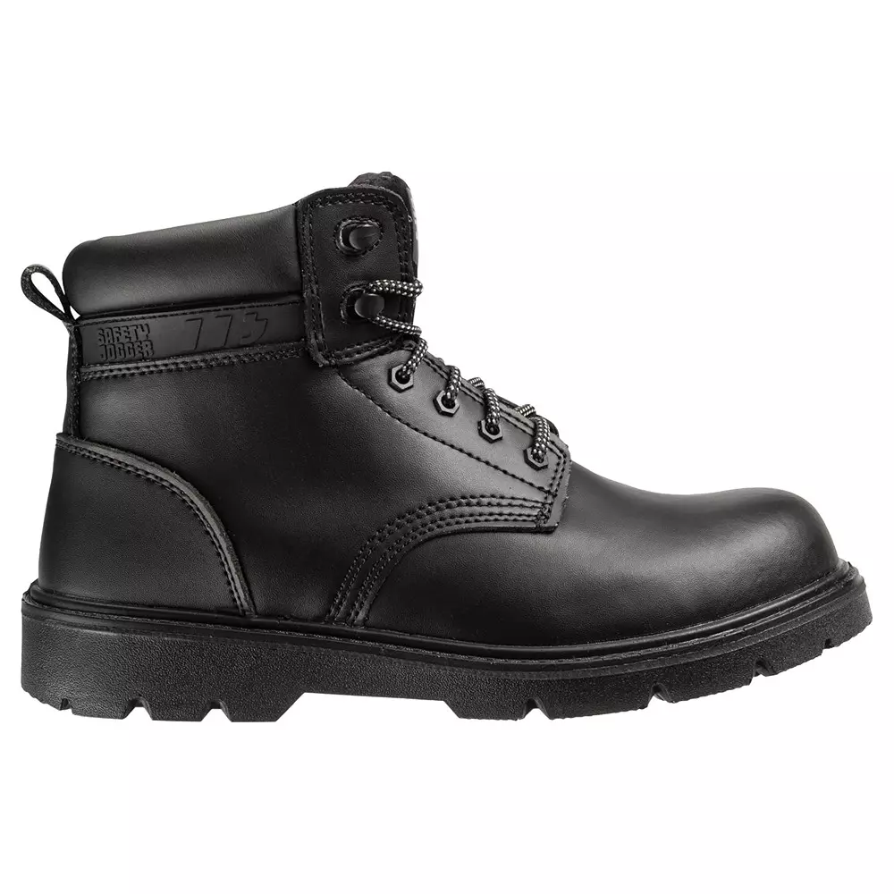 Safety Jogger 200 J Composite Toe Safety Boot High Ankle PU Sole UK 7 Size Black Leather for Industrial Use, NX1100 S3