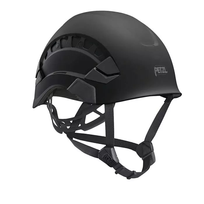 Petzl VERTEX VENT Black Safety Helmet with Chin Strap Adjustable Ventilated, A010CA03