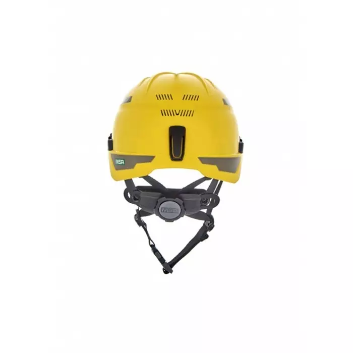 MSA Safety V-Gard H1 Black Yellow Safety Helmet with Chin Strap Adjustable Ventilated, 10194787