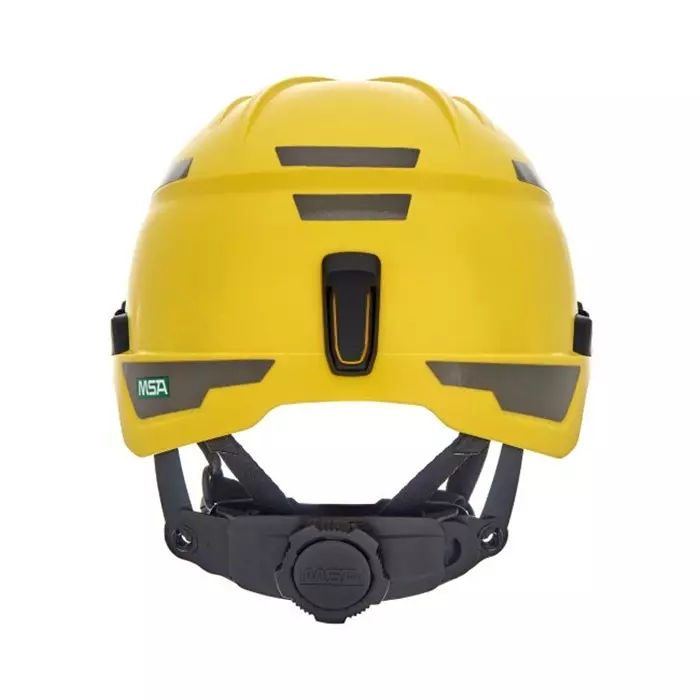 MSA Safety V-Gard H1 Black Yellow Safety Helmet with Chin Strap Adjustable Ventilated, 10212398