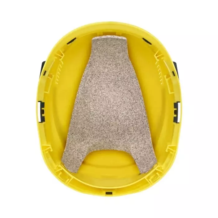 MSA Safety V-Gard H1 Black Yellow Safety Helmet with Chin Strap Adjustable Ventilated, 10212398
