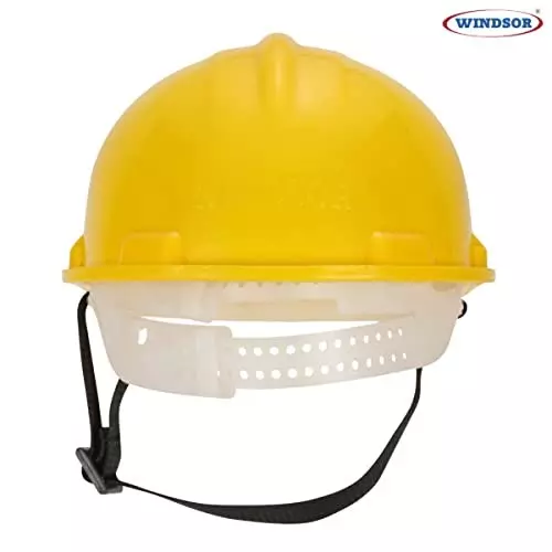 Windsor Heavy Safety Helmet Free Size Ratchet Yellow (Pack of 2)