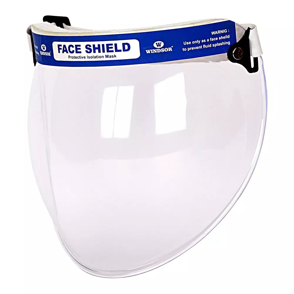 Windsor Bubble Face Shield Medium Pull-On Transparent, PII-509-Bubble-M (Pack of 2)