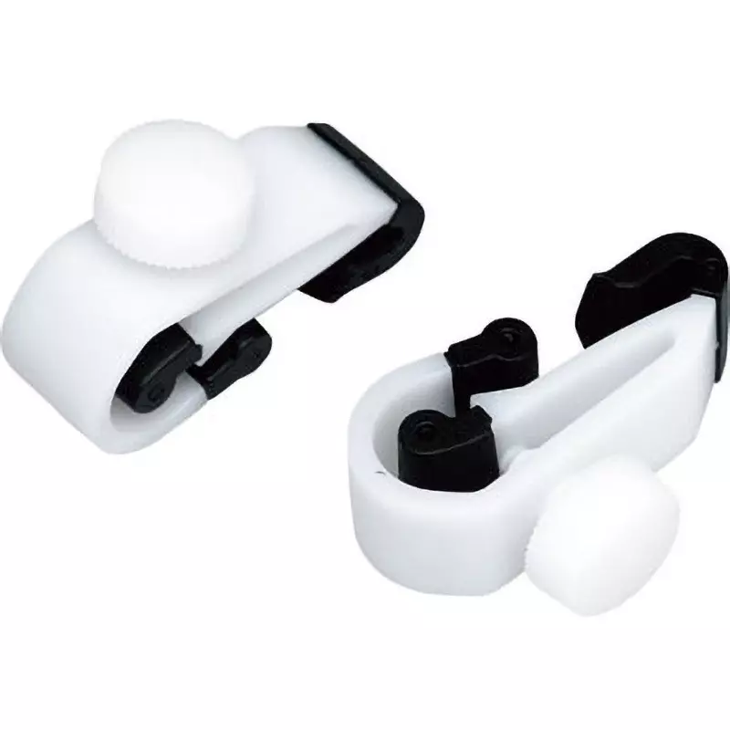 MIDORI Universal Goggles Clip Plastic, Elastomer White, GC-MZ500P (Pack of 2 Pcs)