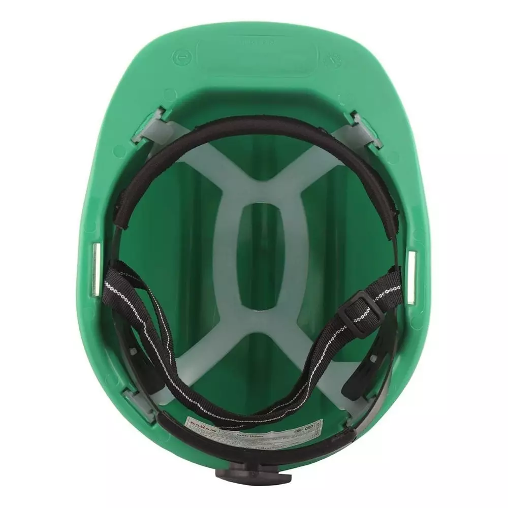 angelsafe-safety-helmet-with-adjustable-ratchet-and-chin-strap-hdpe-body-free-size-green-color-for-head-protection-pack-of-5