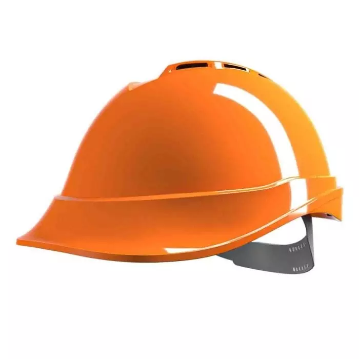MSA Safety V-Gard 200 Orange Safety Helmet Adjustable Ventilated, GV661-0000000-000