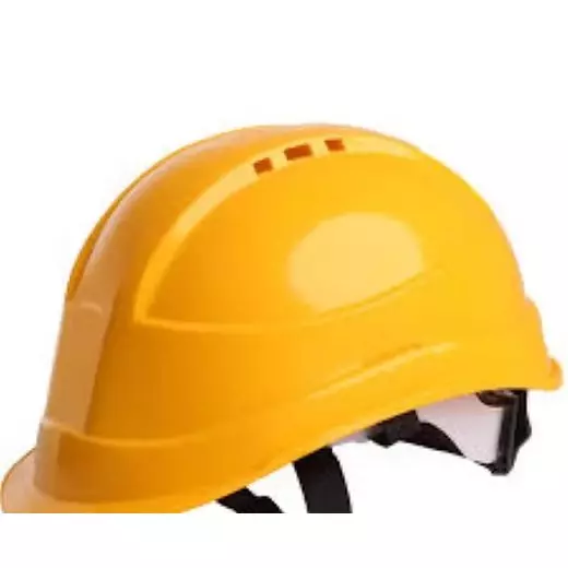 Safe Work Safety Helmet PVC Yellow 350-450 g for Construction & Indutrial Use