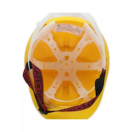 Safe Work Safety Helmet PVC Yellow 350-450 g for Construction & Indutrial Use