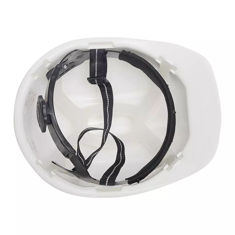 Karam Safety Helmet Polycarbonate with Adjustable Chin Strap White, PN521 (Pack of 15 Pcs)