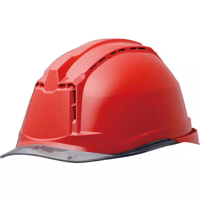 MIDORI Hard Hat 52.5-63 cm Head Circumference Red / Smoke, SC-19PCLVRA3-ALPHA
