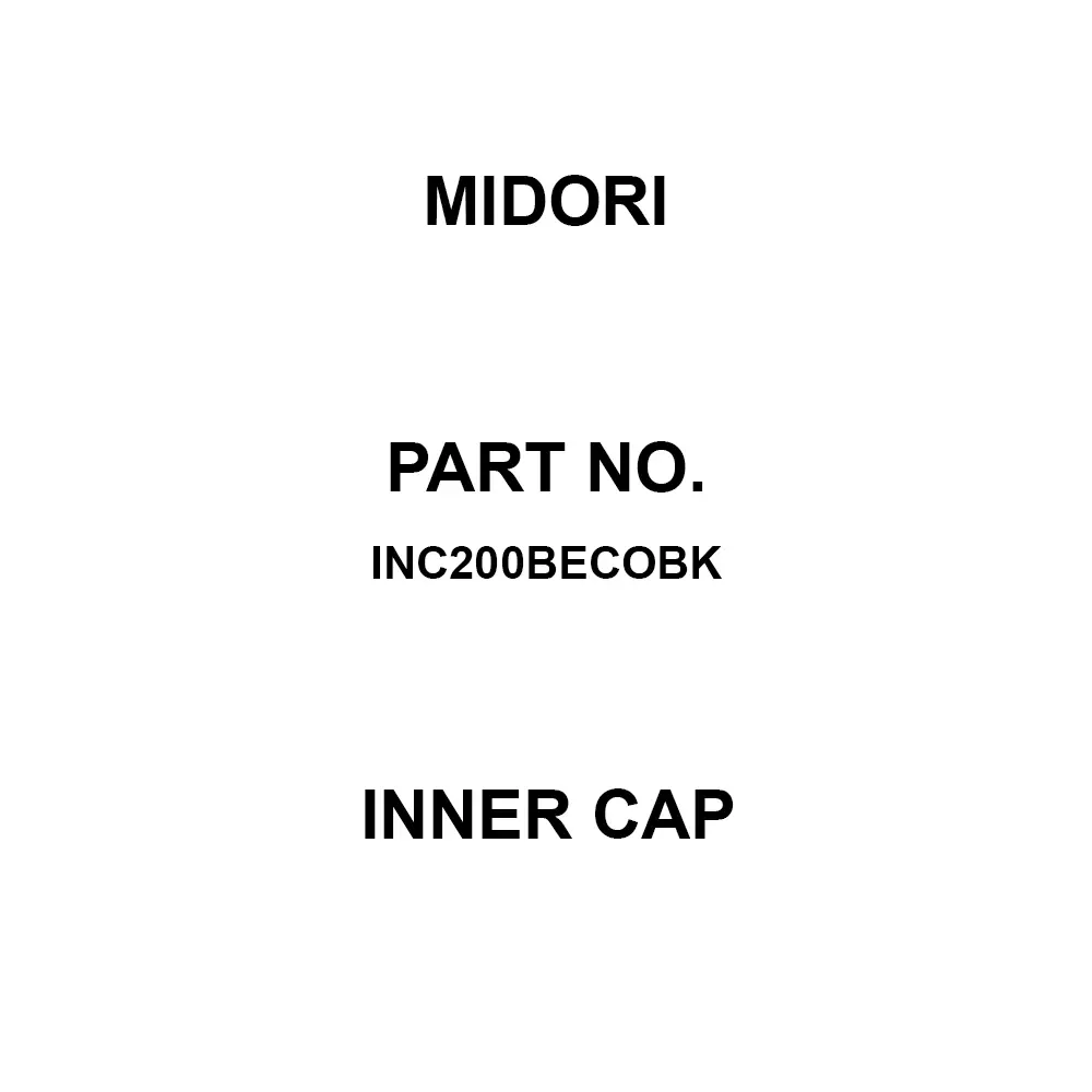 MIDORI Inner Cap Black, INC200BECOBK