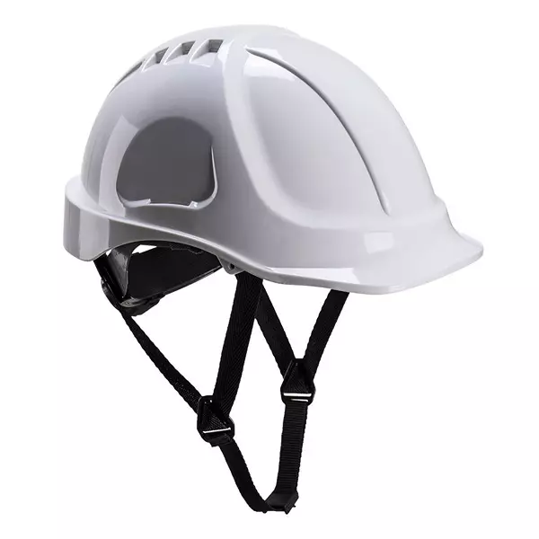 Portwest Endurance Plus Safety Helmet White Acrylonitrile Butadiene Styrene for Industrial Use, PS54WHR