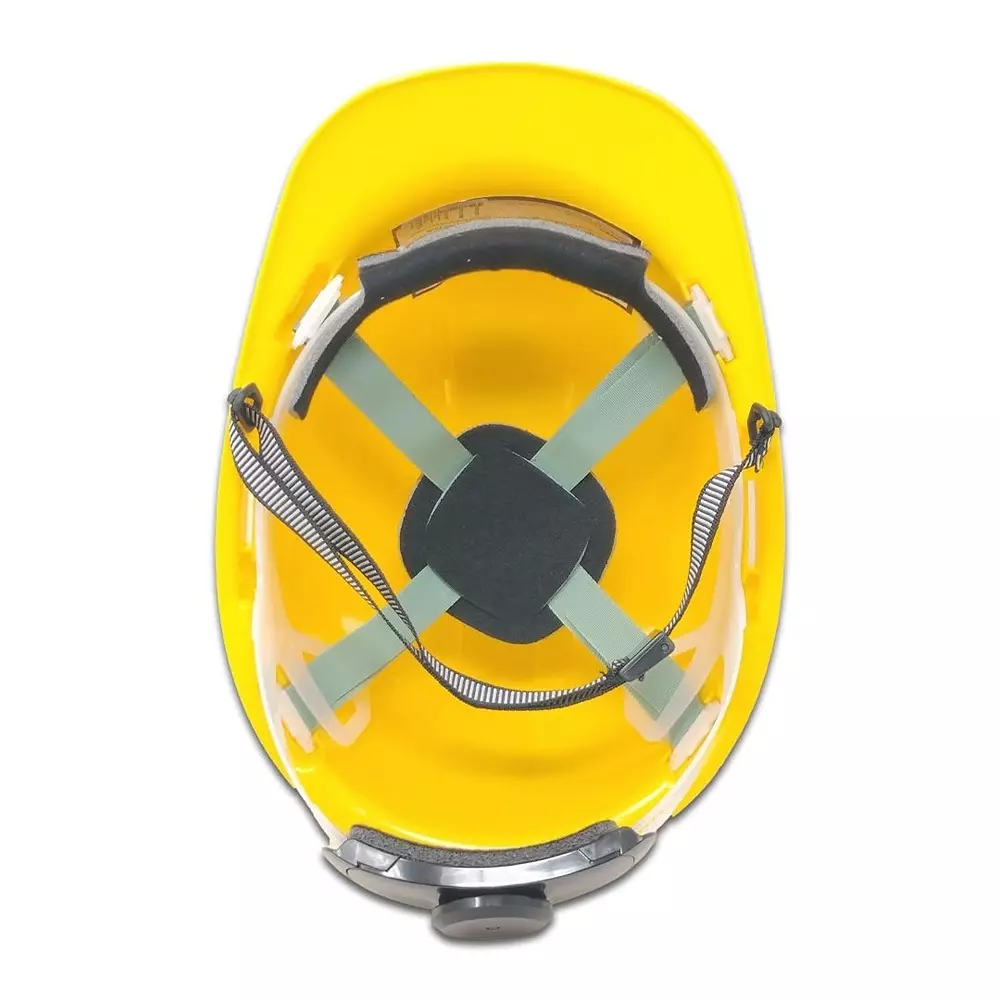 venus-h-2000-hdpe-safety-helmet-with-ratchet-adjustment-in-yellow-color-20861601
