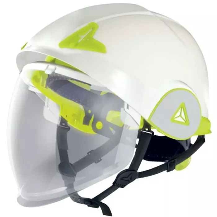 Delta Plus ONYX 2 White Safety Helmet with Chin Strap Adjustable Ventilated, ONYX2
