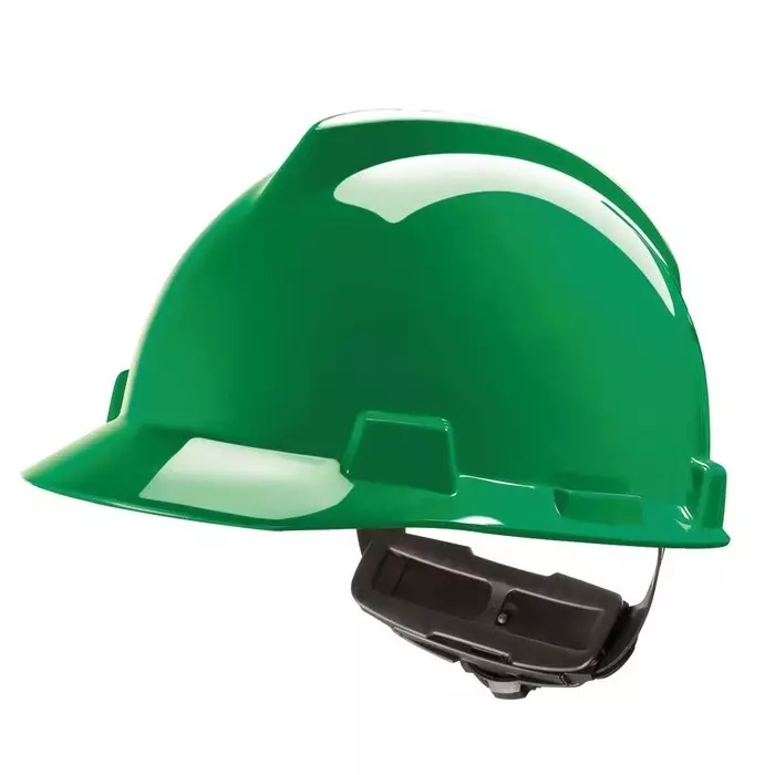 MSA Safety V-Gard Green Safety Helmet Adjustable, GV142-0000000-000