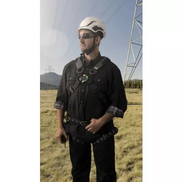 MSA Safety V-Gard H1 Black Green Safety Helmet with Chin Strap Adjustable Ventilated, 10194788