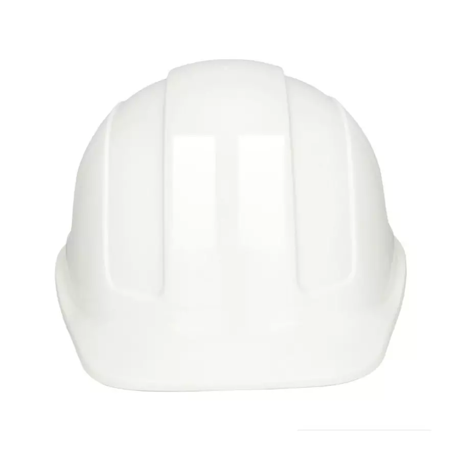 BISON LIFE TorShell Non-Vented Safety Helmet HDPE White, HL3121