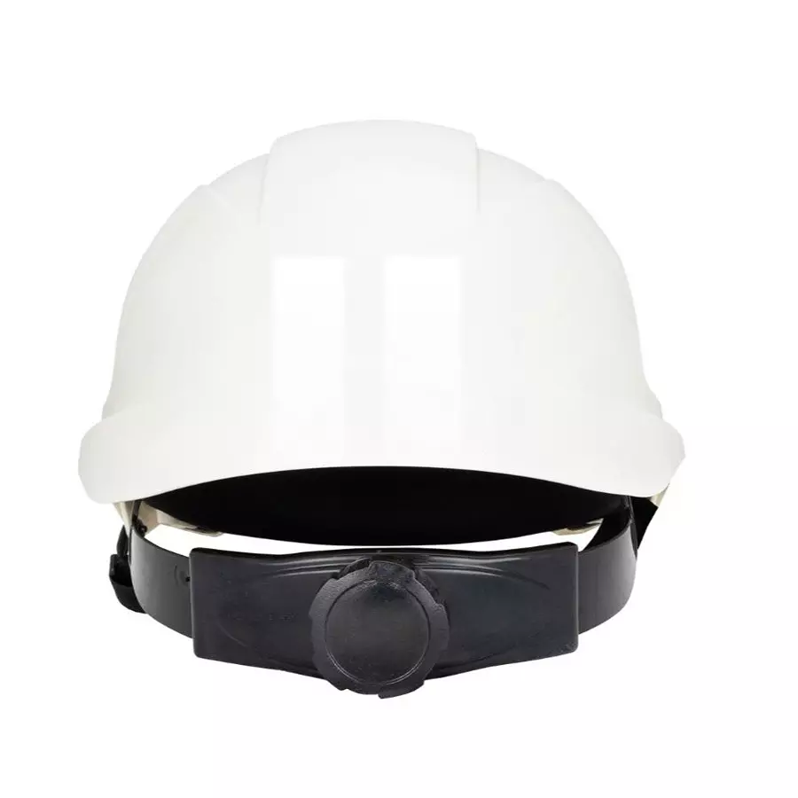 BISON LIFE TorShell Non-Vented Safety Helmet HDPE White, HL3121