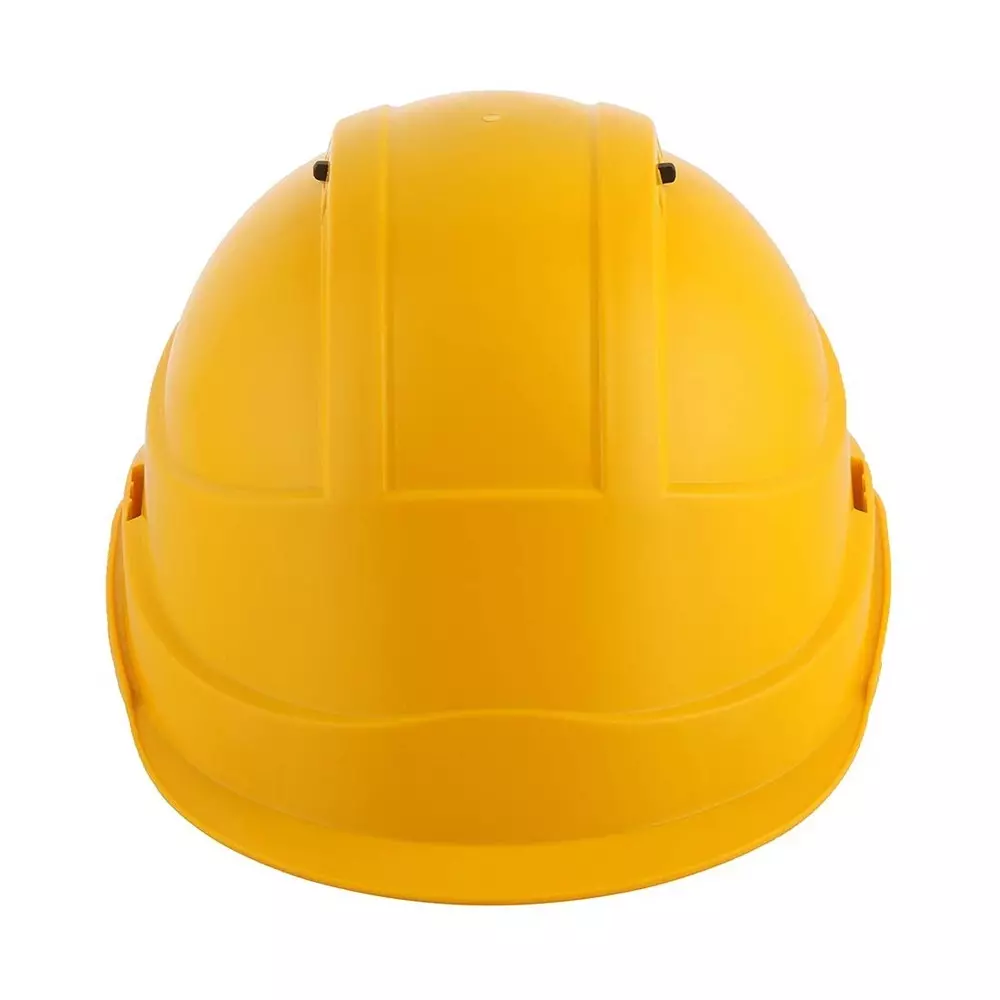 Safe Dot Armor Safety Helmet 6 Point Cradle ABS/HDPE 365 g Yellow for Industrial and Factory Use, (Pack of 120 Pcs)