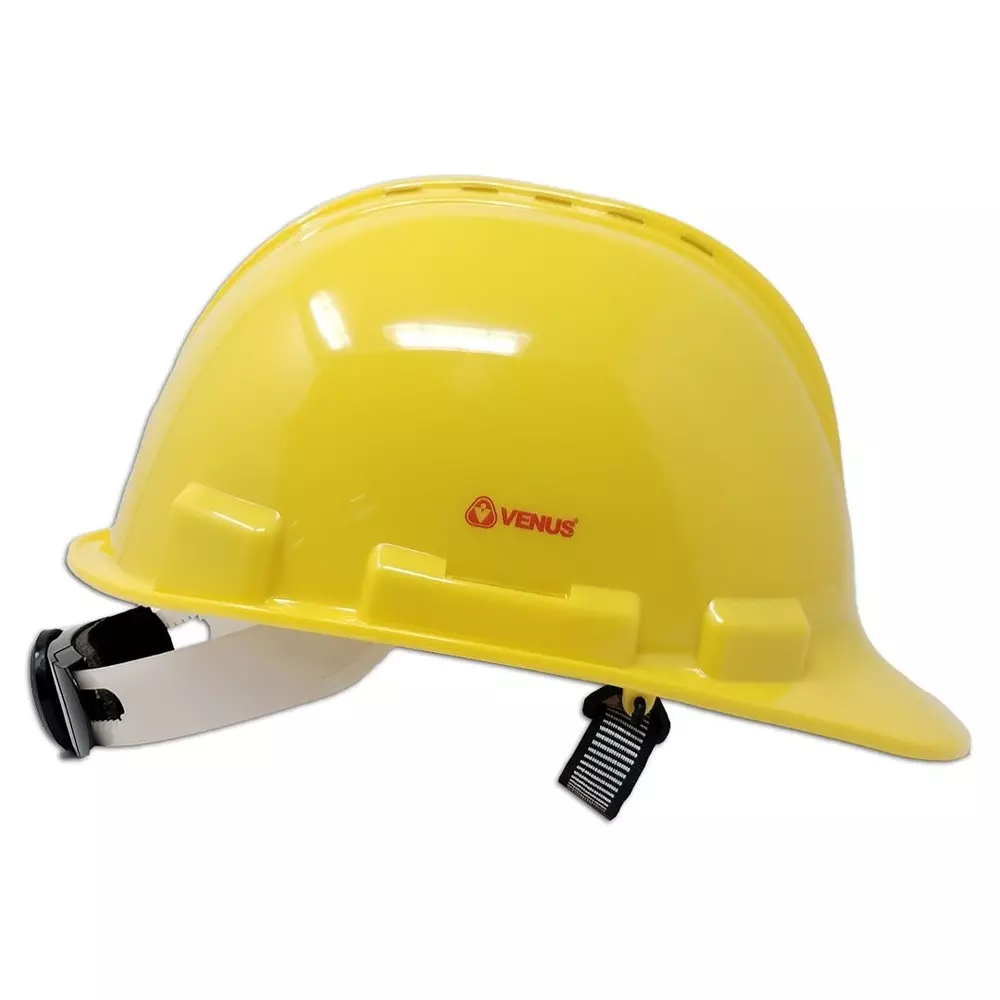 venus-hp-2000-safety-helmet-ventilated-shell-sure-lock-ratchet-abs-material-yellow-18539htr