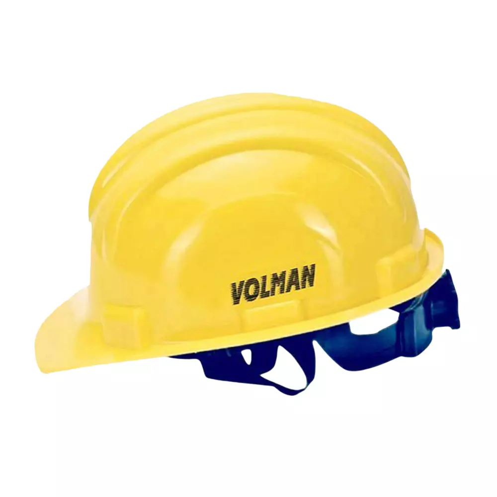 Volman Safety Helmet Ratchet Type HDPE Yellow Universal Size, DJ-PEGB-33QG (Pack of 4)