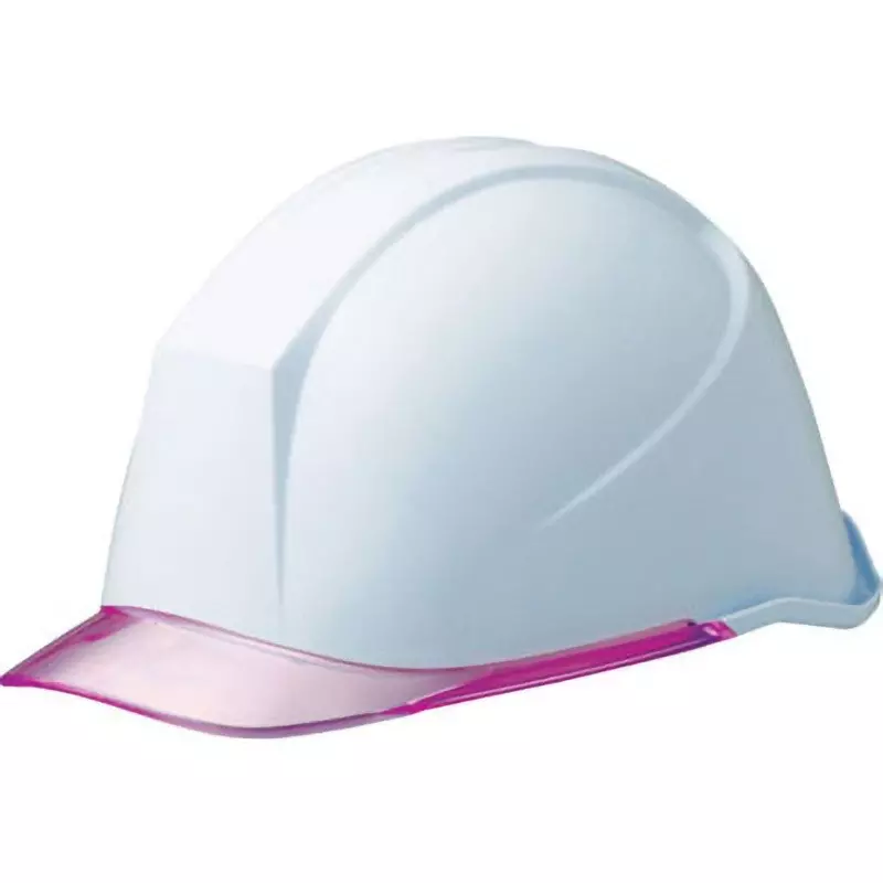 MIDORI Safety Helmet 51-60 cm Head Circumference White / Pink, LSC-11PCL-ALPHA