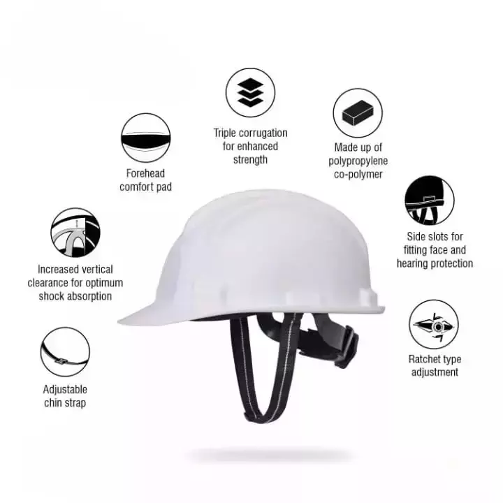 beggosafe-safety-helmet-ratchet-type-adjustable-chin-strap-free-size-polypropylene-co-polymer-white-pack-of-5