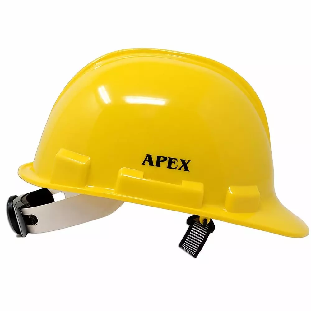 apex-hdpe-hard-hat-safety-helmet-52-62-cm-adjustable-size-ratchet-fit-chin-strap-yellow-color-3o-ehri-zwp8