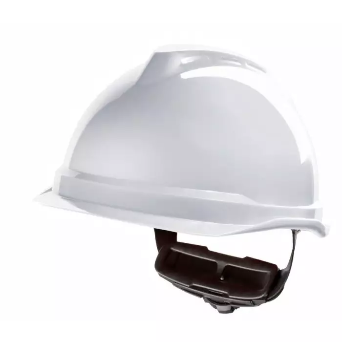 MSA Safety V-Gard 520 White Safety Helmet Adjustable, GV912-0000000-000