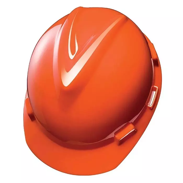MSA Safety V-Gard Orange Safety Helmet Adjustable, GV161-0000000-000