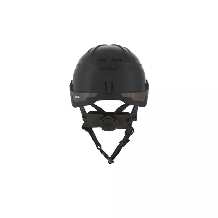MSA Safety V-Gard H1 Black Safety Helmet with Chin Strap Adjustable Ventilated, 10194790