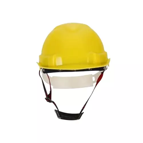 Windsor Safety Helmet With Adjustable Shin Strap Free Size Ratchet Yellow