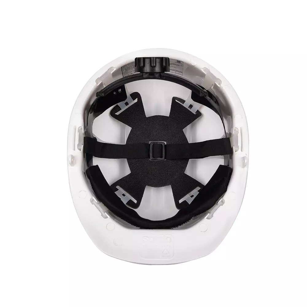 Solido Safety Helmet Polycarbonate Inner Material Air Ventilated Type Nape Suspension Grey, Elite HA04N