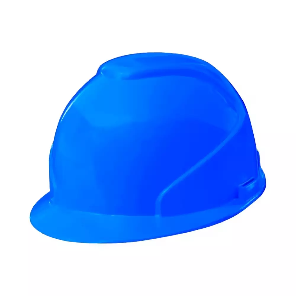 PERF Non-Vented Safety Helmet Sole Free Size Blue Plastic for Industrial Use, Maxxtra