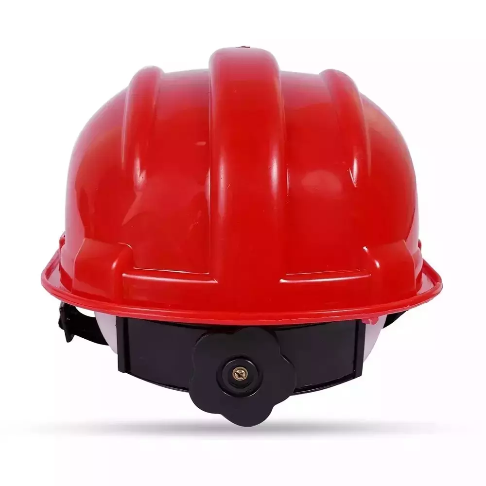 beggosafe-safety-helmet-ratchet-type-adjustable-chin-strap-free-size-polypropylene-co-polymer-red-pack-of-5