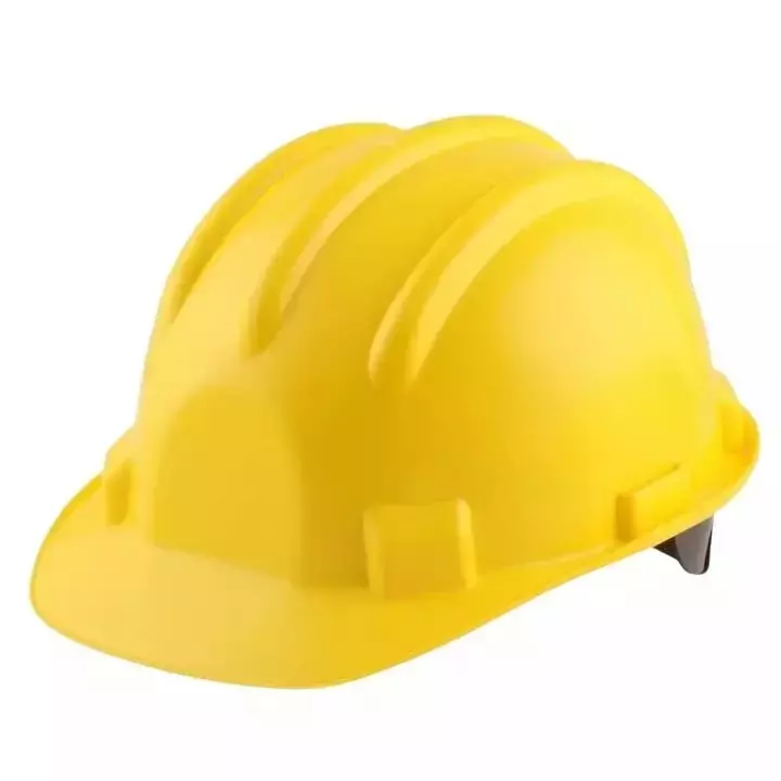 BEGGOSAFE Safety Helmet Ratchet Type Adjustable Chin Strap Free Size Polypropylene Co-Polymer Yellow (Pack of 5)