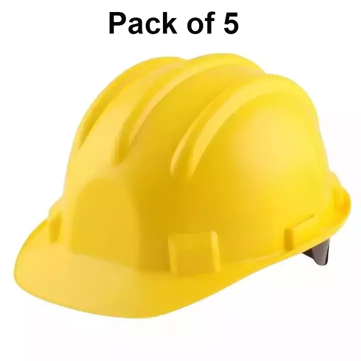 beggosafe-safety-helmet-ratchet-type-adjustable-chin-strap-free-size-polypropylene-co-polymer-yellow-pack-of-5