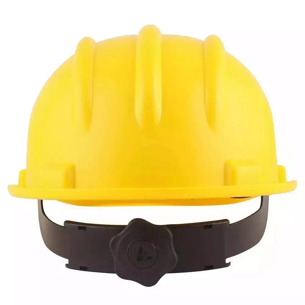 beggosafe-safety-helmet-ratchet-type-adjustable-chin-strap-free-size-polypropylene-co-polymer-yellow-pack-of-5