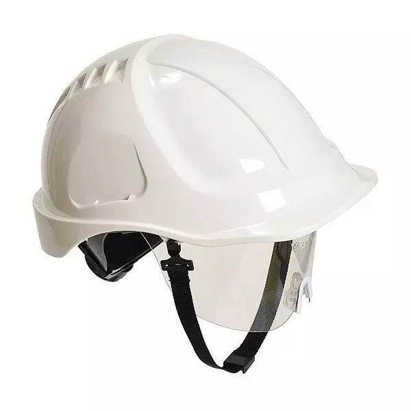 Portwest Endurance Safety Helmet White Polycarbonate for Industrial Use, PW54WHR