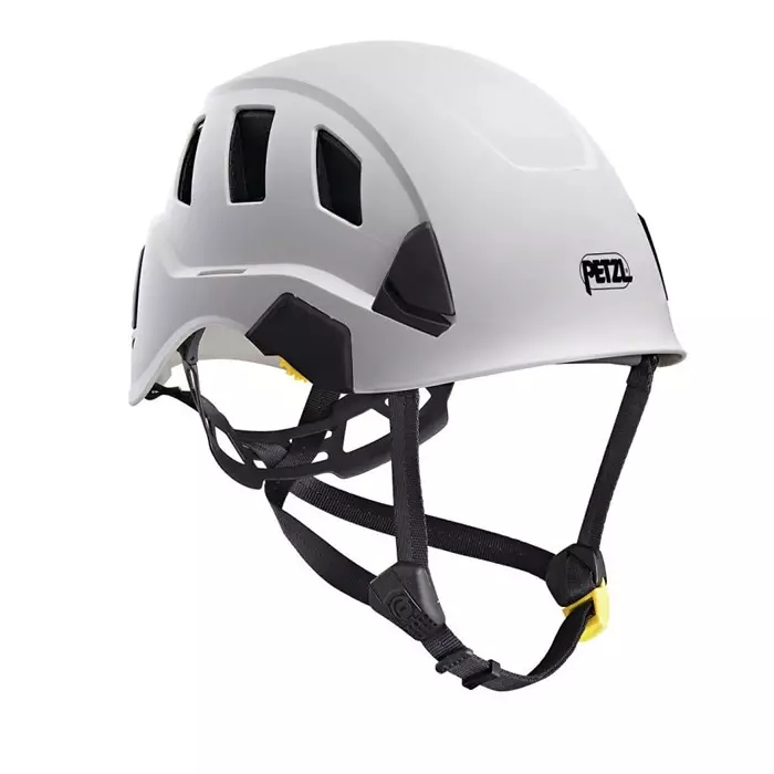 Petzl STRATO VENT White Safety Helmet with Chin Strap Adjustable Ventilated, A020BA00