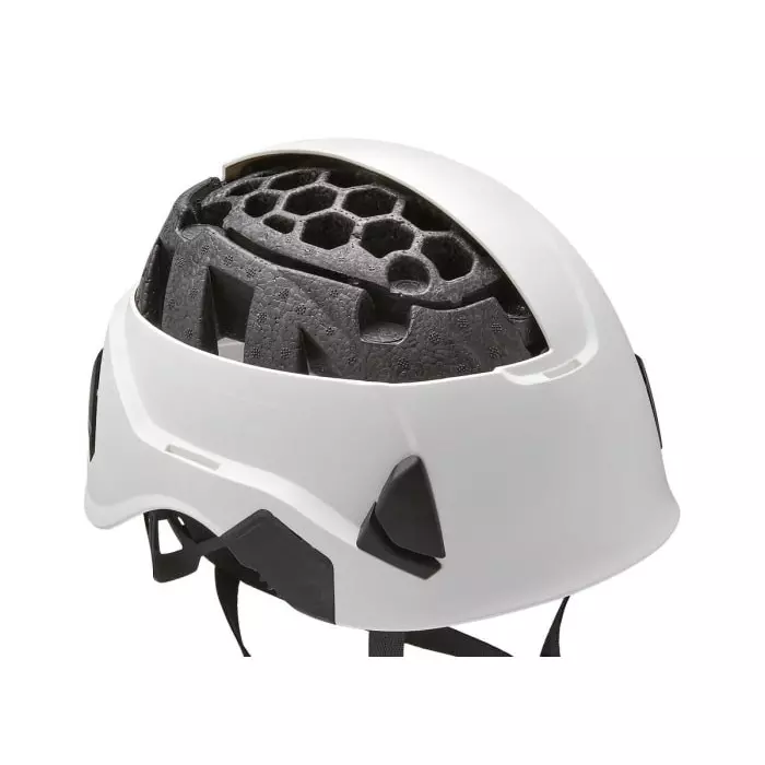 Petzl STRATO VENT White Safety Helmet with Chin Strap Adjustable Ventilated, A020BA00