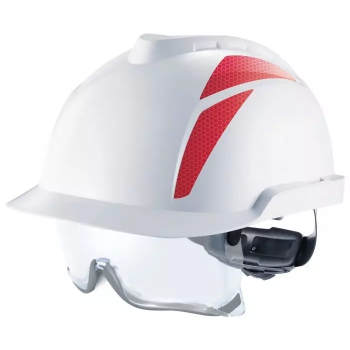 MSA Safety V-Gard 930 White Safety Helmet Adjustable, GVD1A-00000H0-000