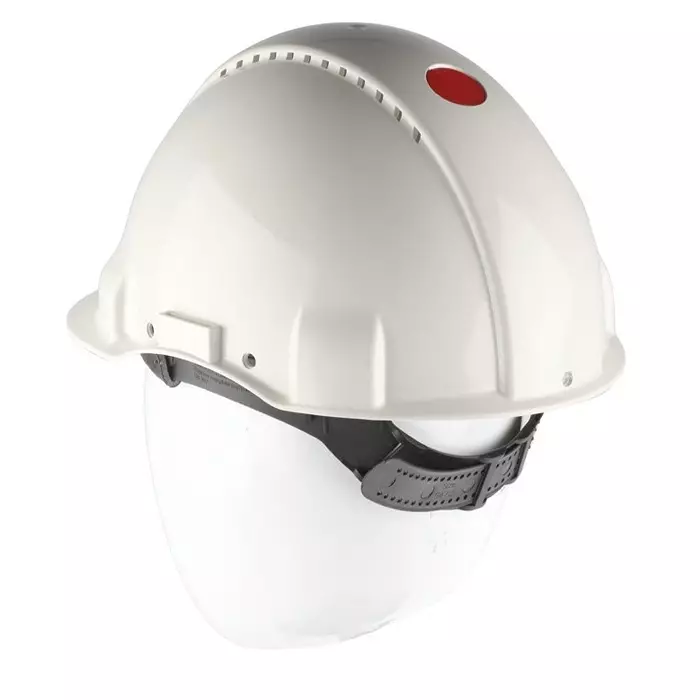 3M G3000 White Safety Helmet Adjustable Ventilated, G3000C VI